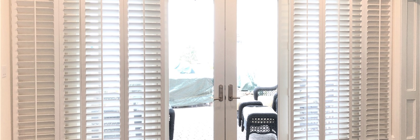 Sliding door shutters in Charlotte
